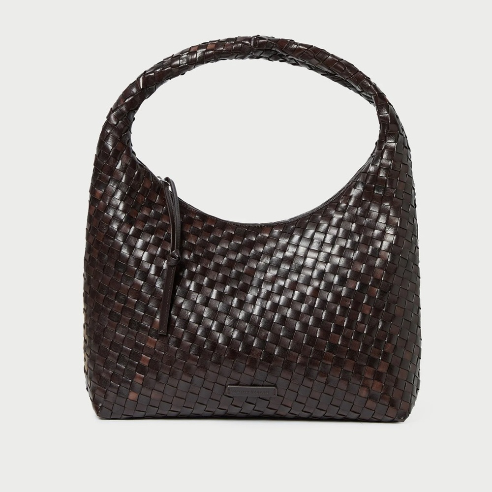Loeffler Randall Dark Brown Woven Hobo Bag